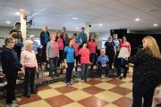Chorus receiving coaching