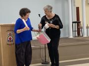 Janet Receiving Gift from Bernice -2